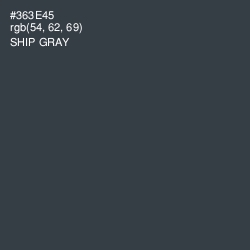 #363E45 - Ship Gray Color Image